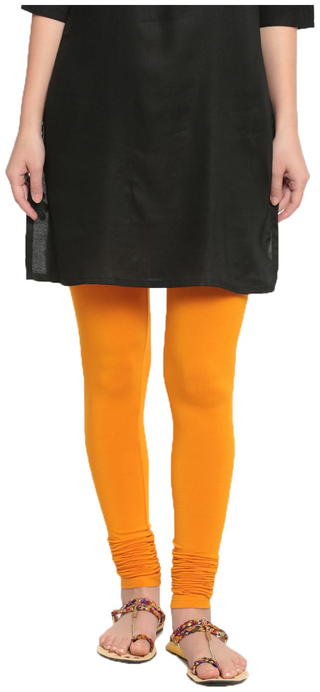

De Moza Womens Leggings Chudidhar Viscose Dark Yellow
