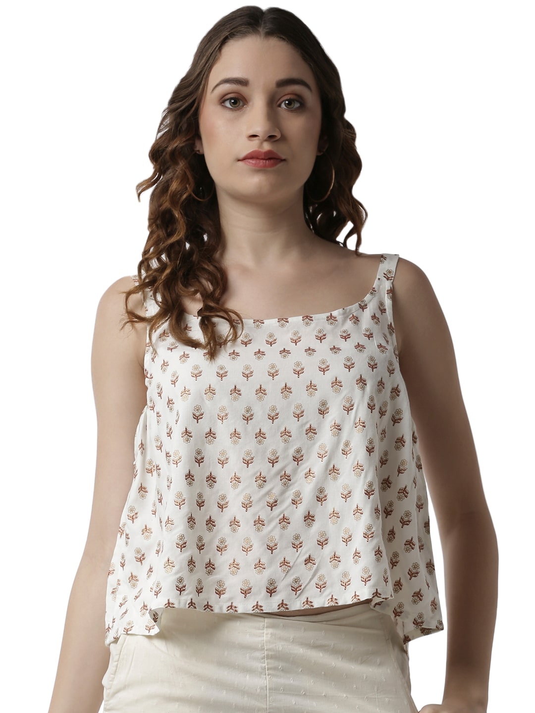 

De Moza Women Floral Regular top - White
