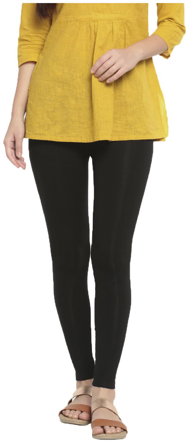

De Moza Women Viscose Rayon Solid Leggings Black