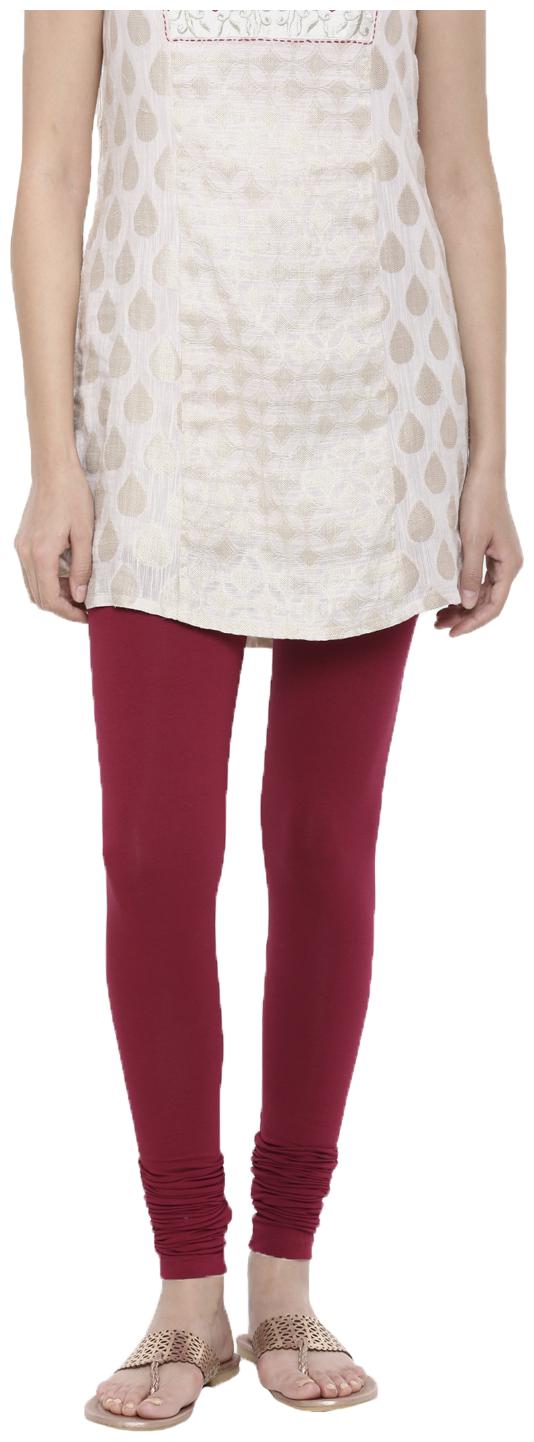 

De Moza Women Cotton Solid Leggings Wine