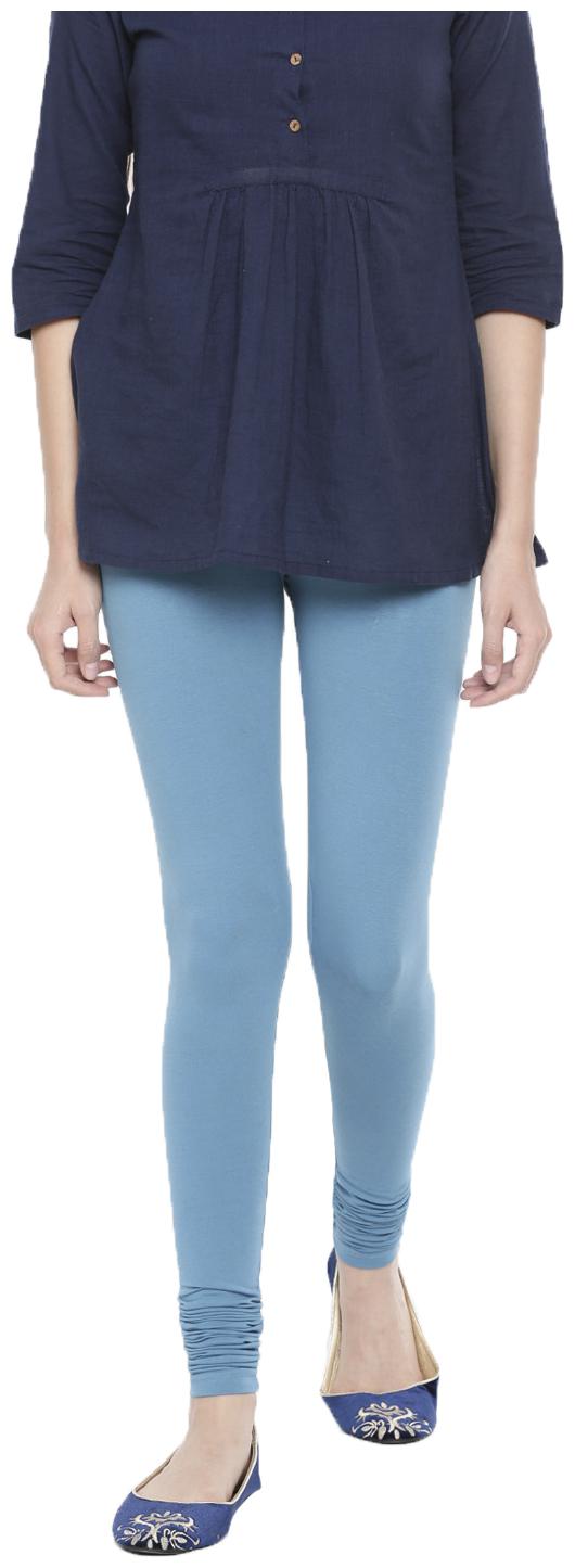 

De Moza Women Cotton Solid Leggings Blue
