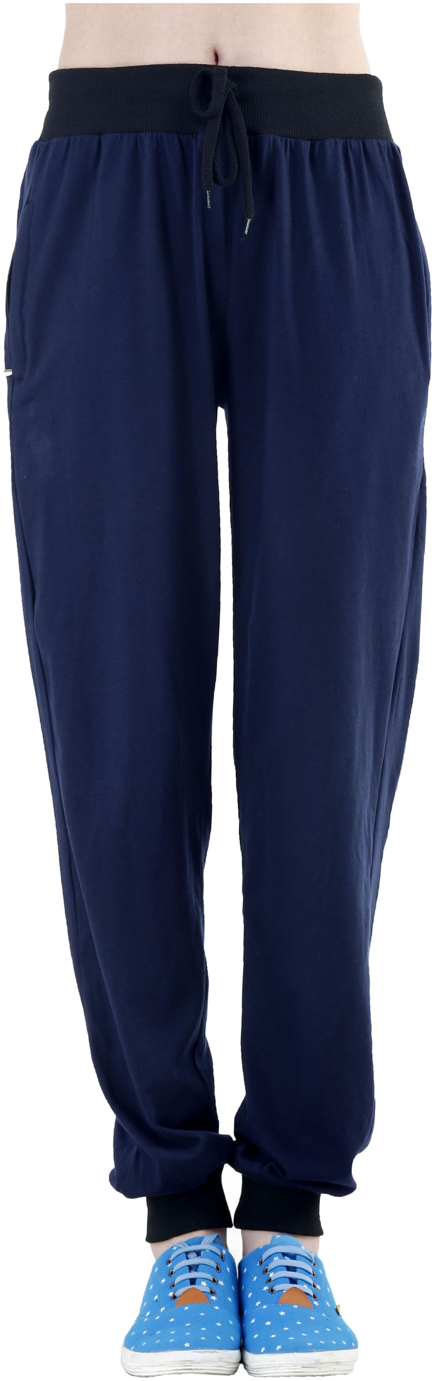 

Dee Mannequin Women Regular fit Cotton Solid Track pants - Blue