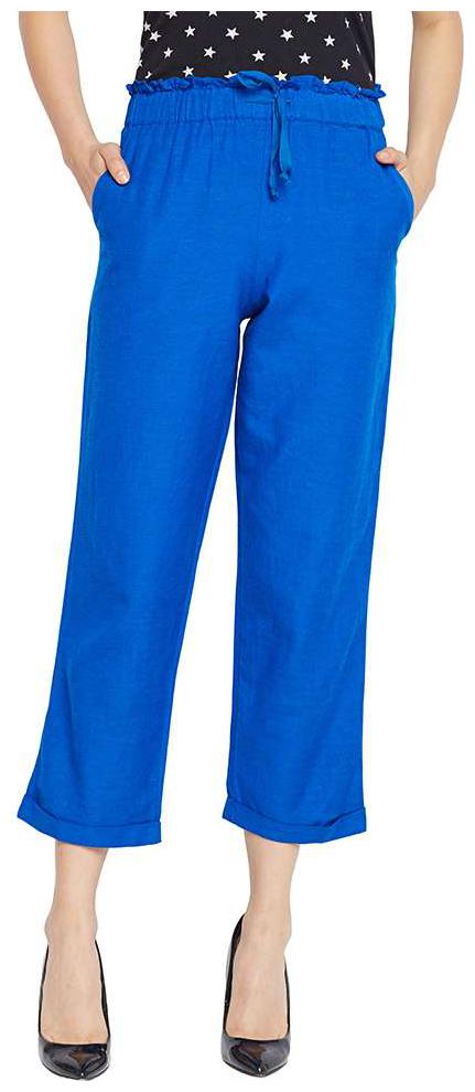 

Oxolloxo Women Blue Straight fit Regular pants