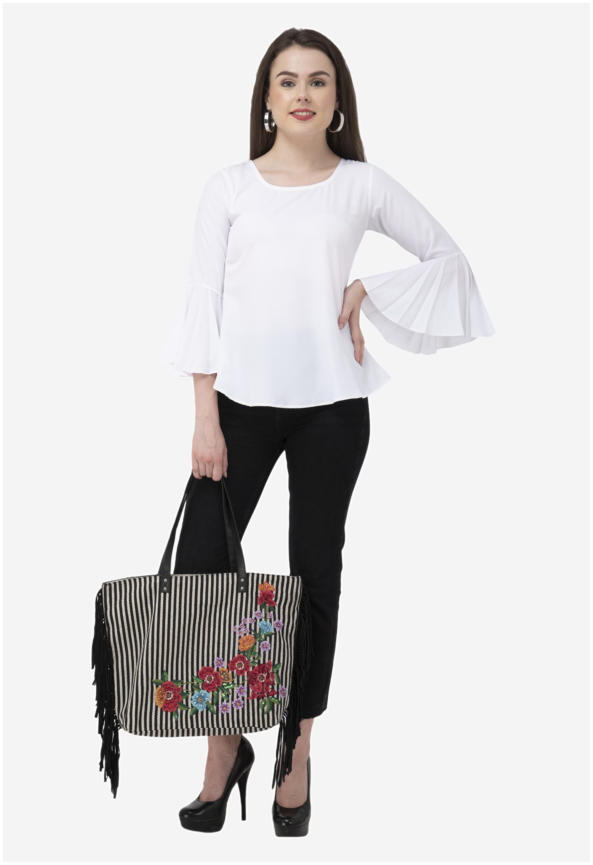 

Dege Women Solid Regular top - White