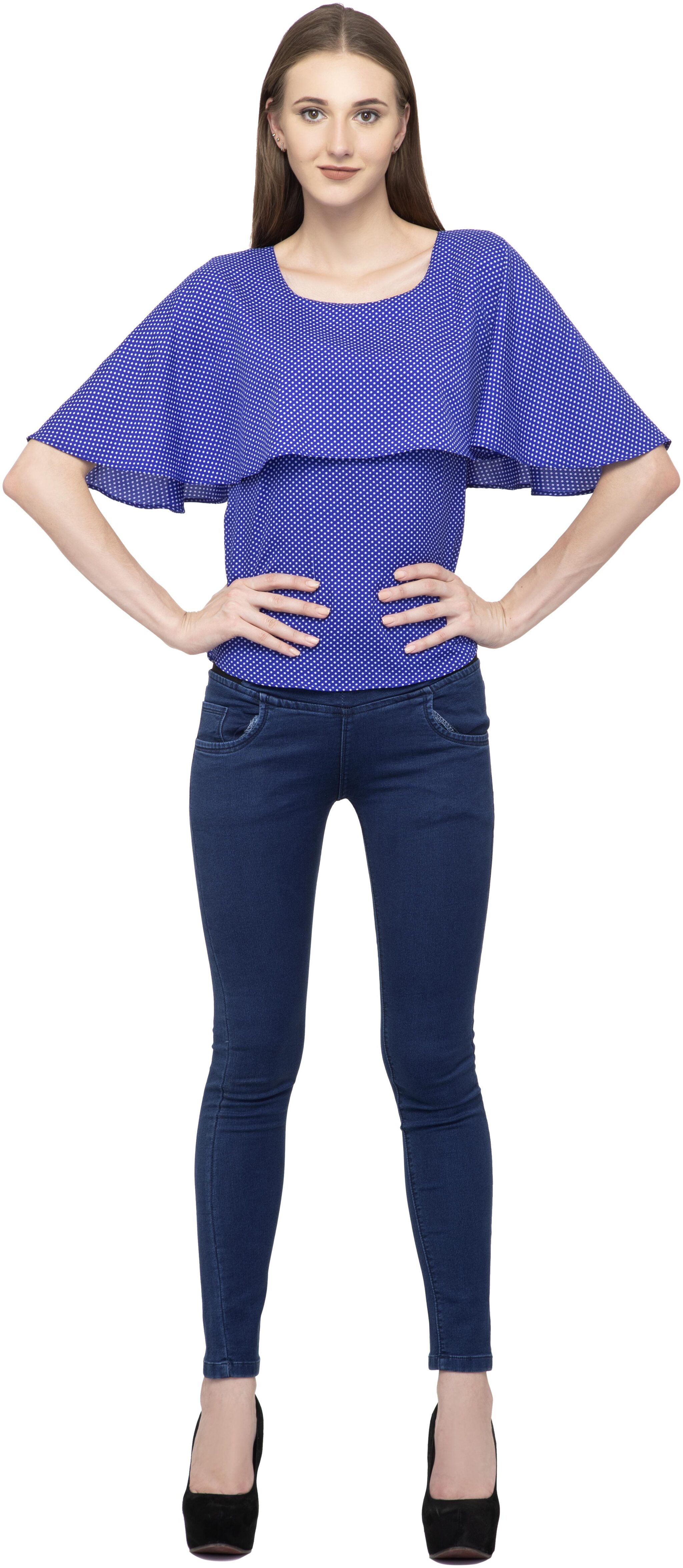 

Dege Women Floral Regular top - Blue
