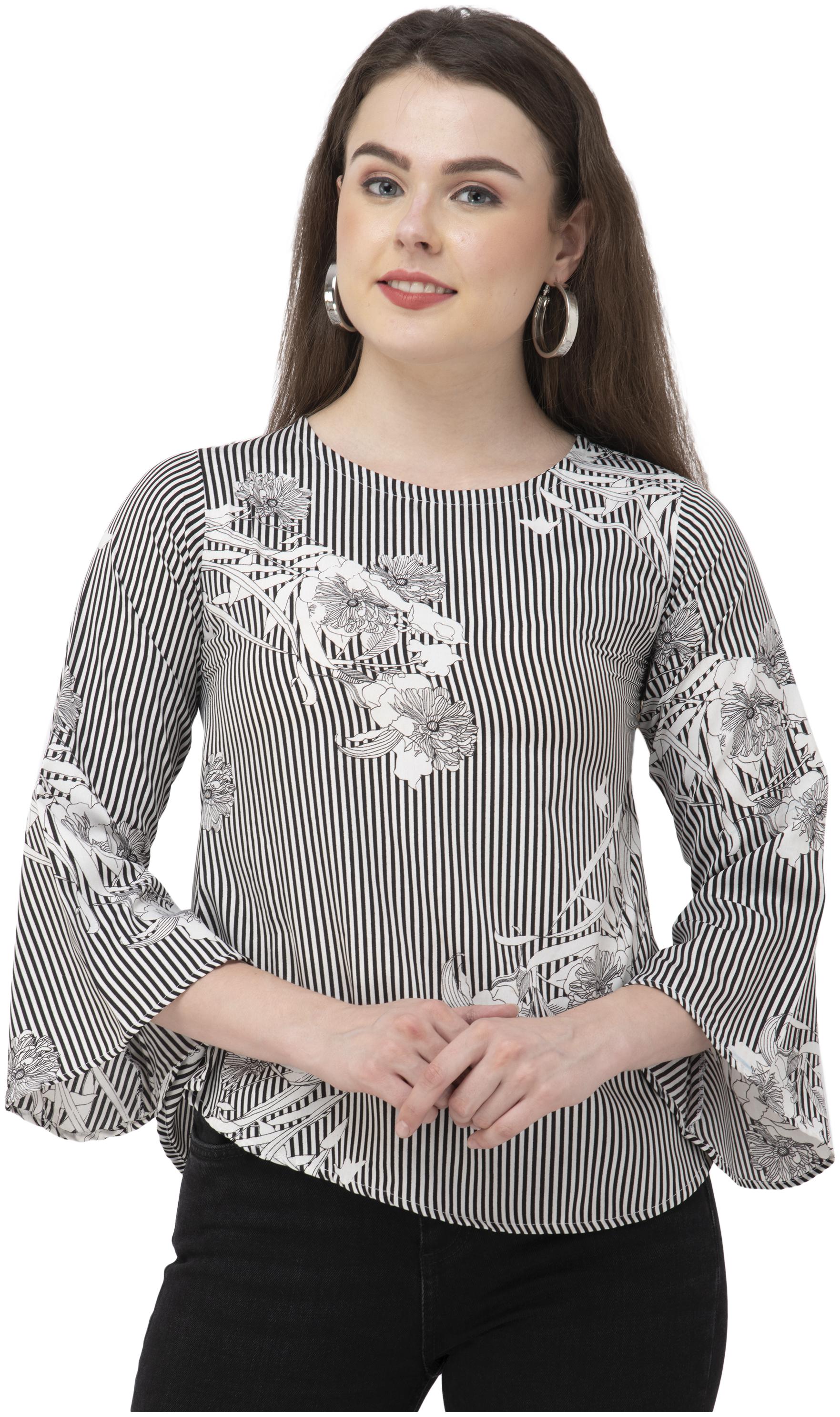 

Dege Women Floral Regular top - Black