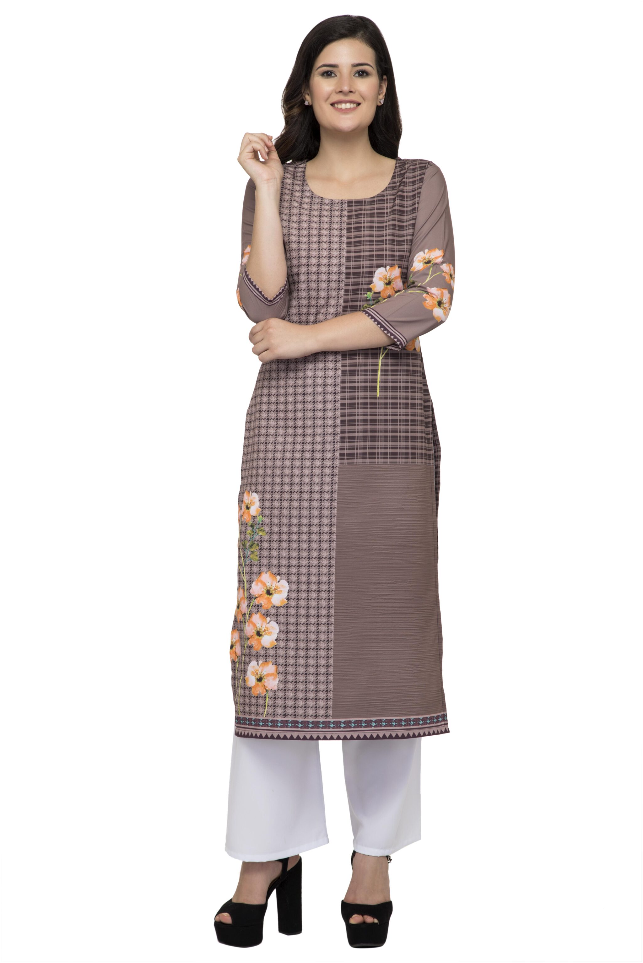 

Dege Women Multi Floral Straight Kurta