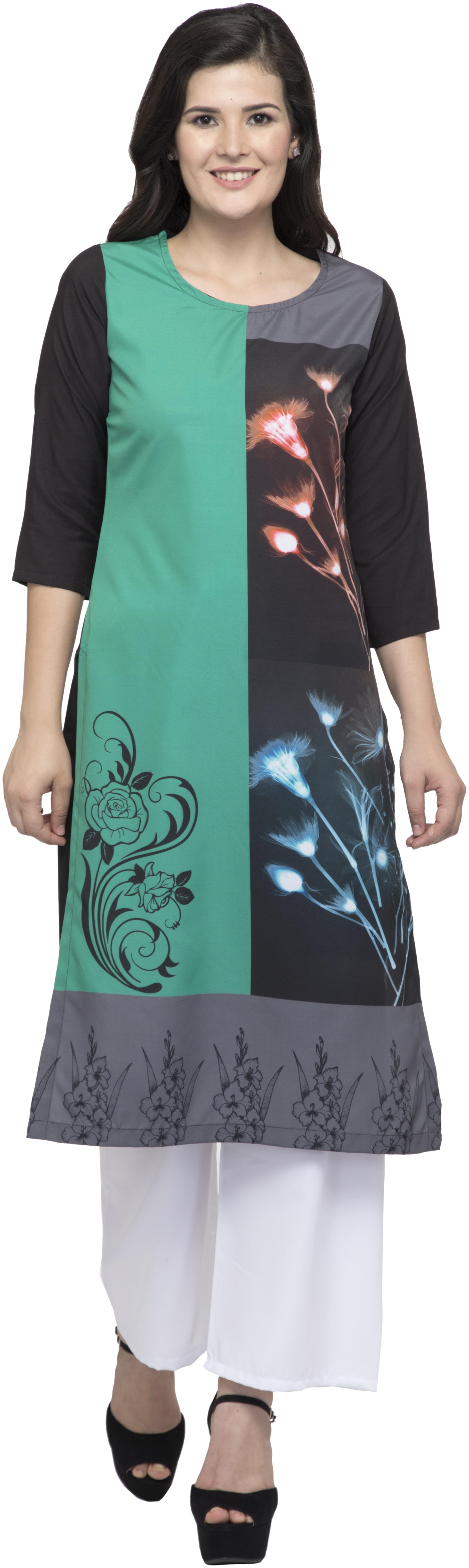 

Dege Women Multi Floral Straight Kurta