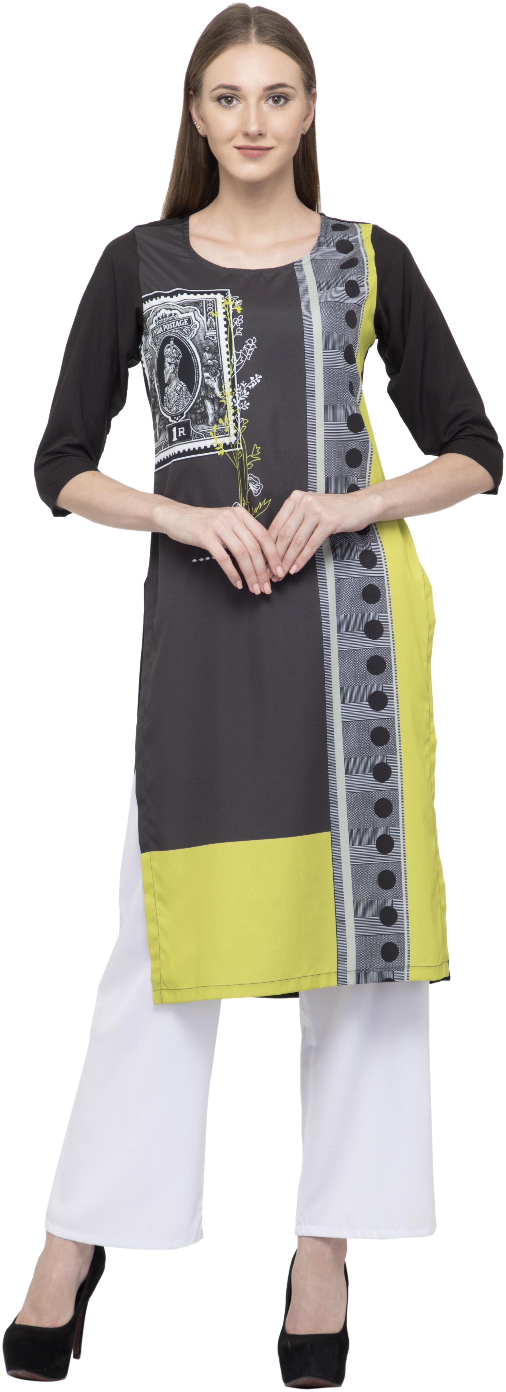 

Dege Women Multi Printed Straight Kurta