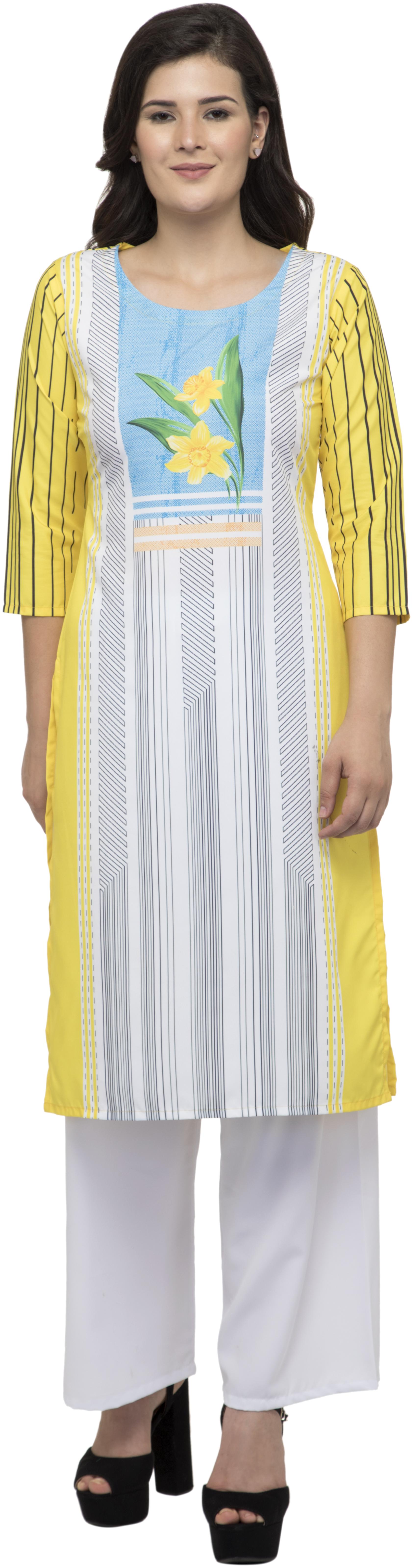 

Dege Women Multi Floral Straight Kurta