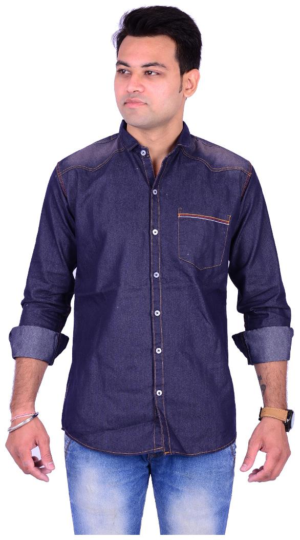

La Milano Men Blue Faded Slim Fit Casual Shirt