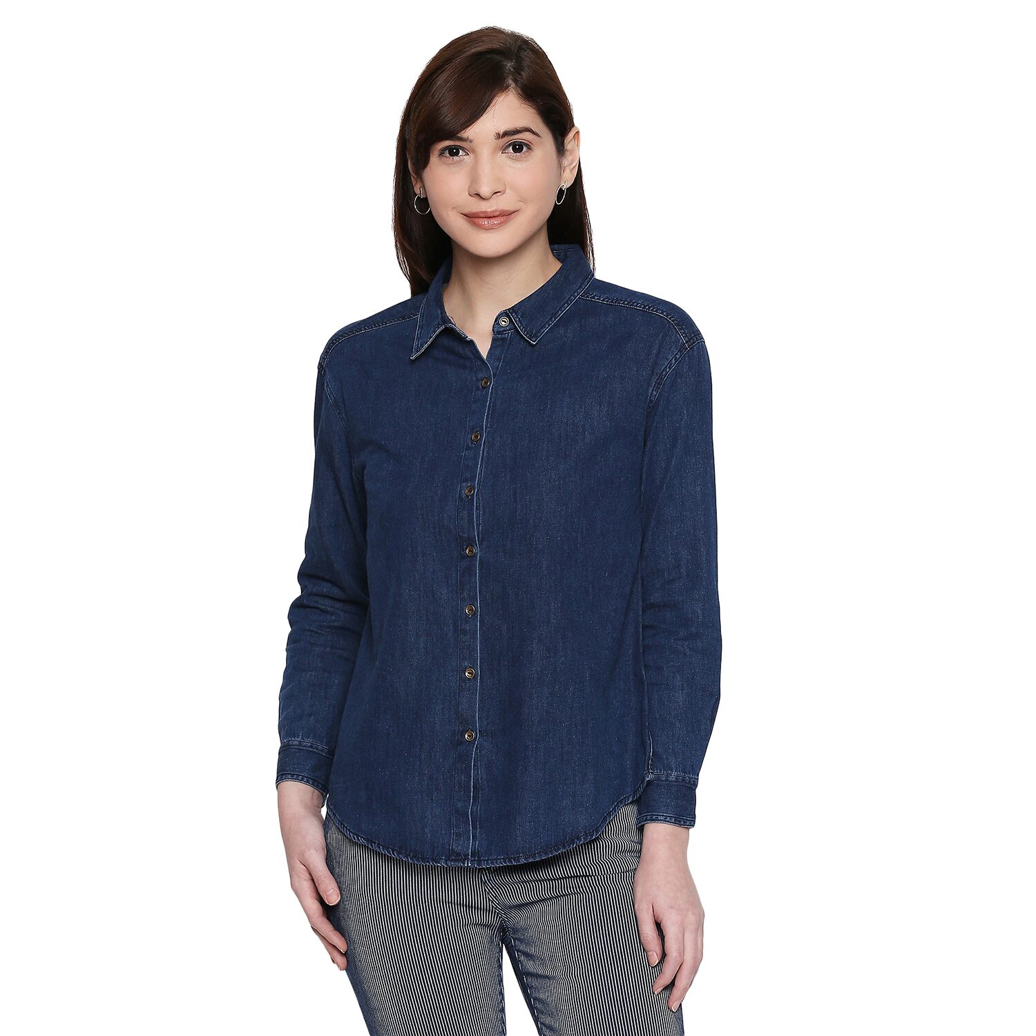 

Desi belle Women Solid Regular top - Blue