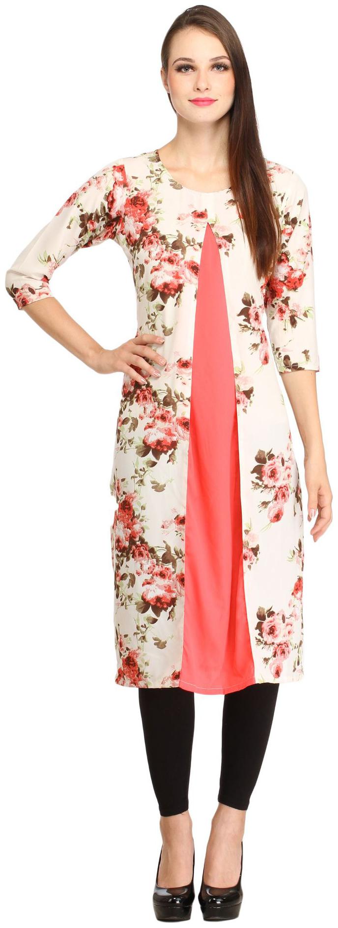 

Desi Knots Floral Printed Kurti