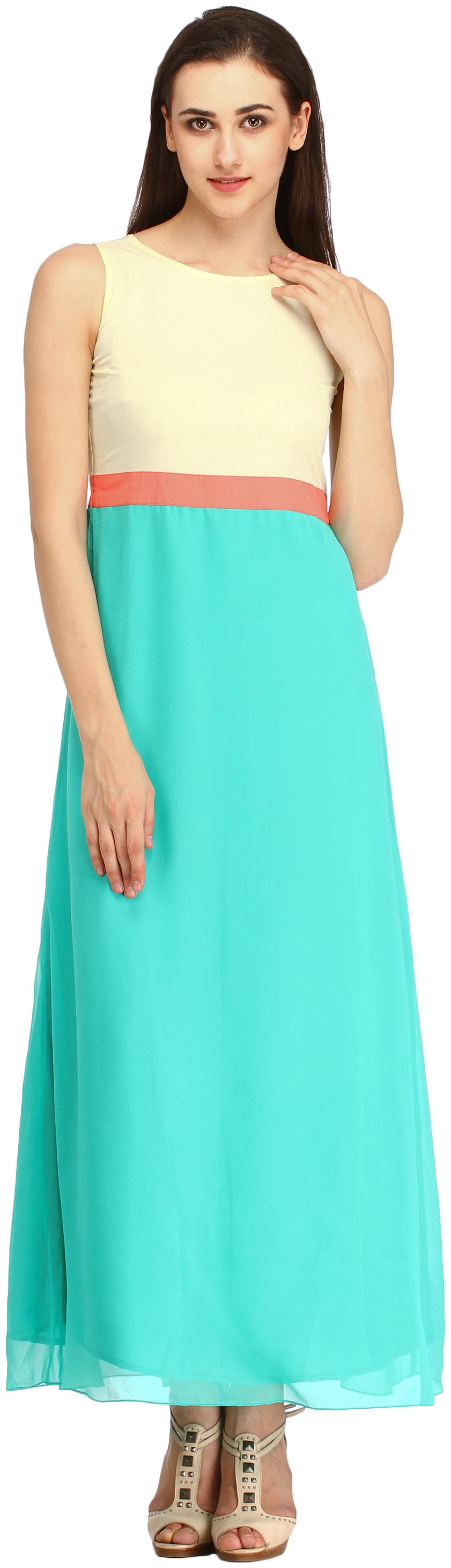

Desi Knots Multi Solid A-line dress
