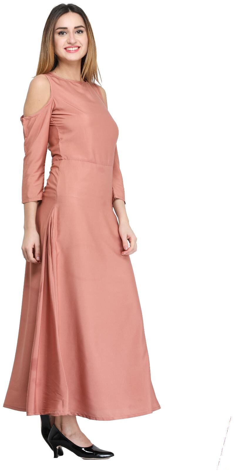 

Desi Knots Women Pink Solid Assymetrical Kurta