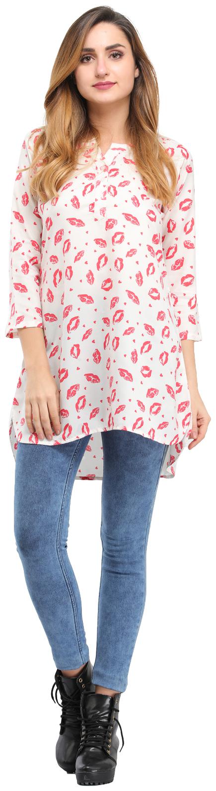 

Desi Knots Women Multi Printed Straight Kurti