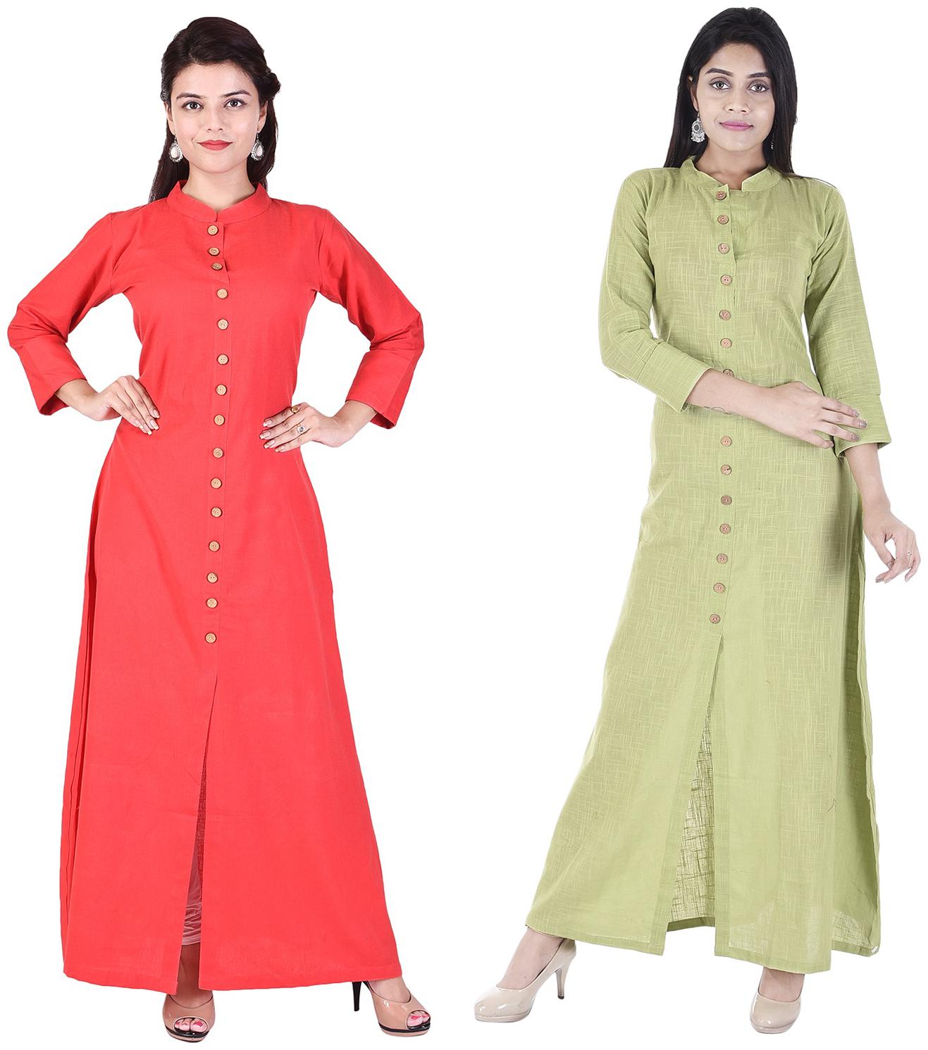 

Desier Long cotton kurta Set of 2