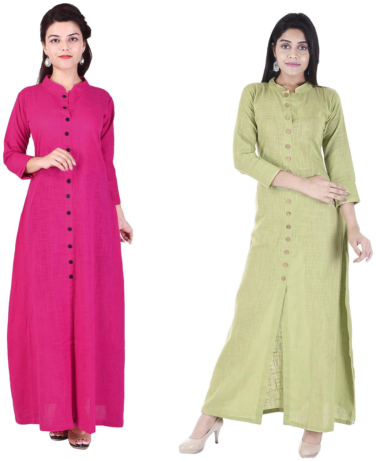 

Desier Long cotton kurta Set of 2