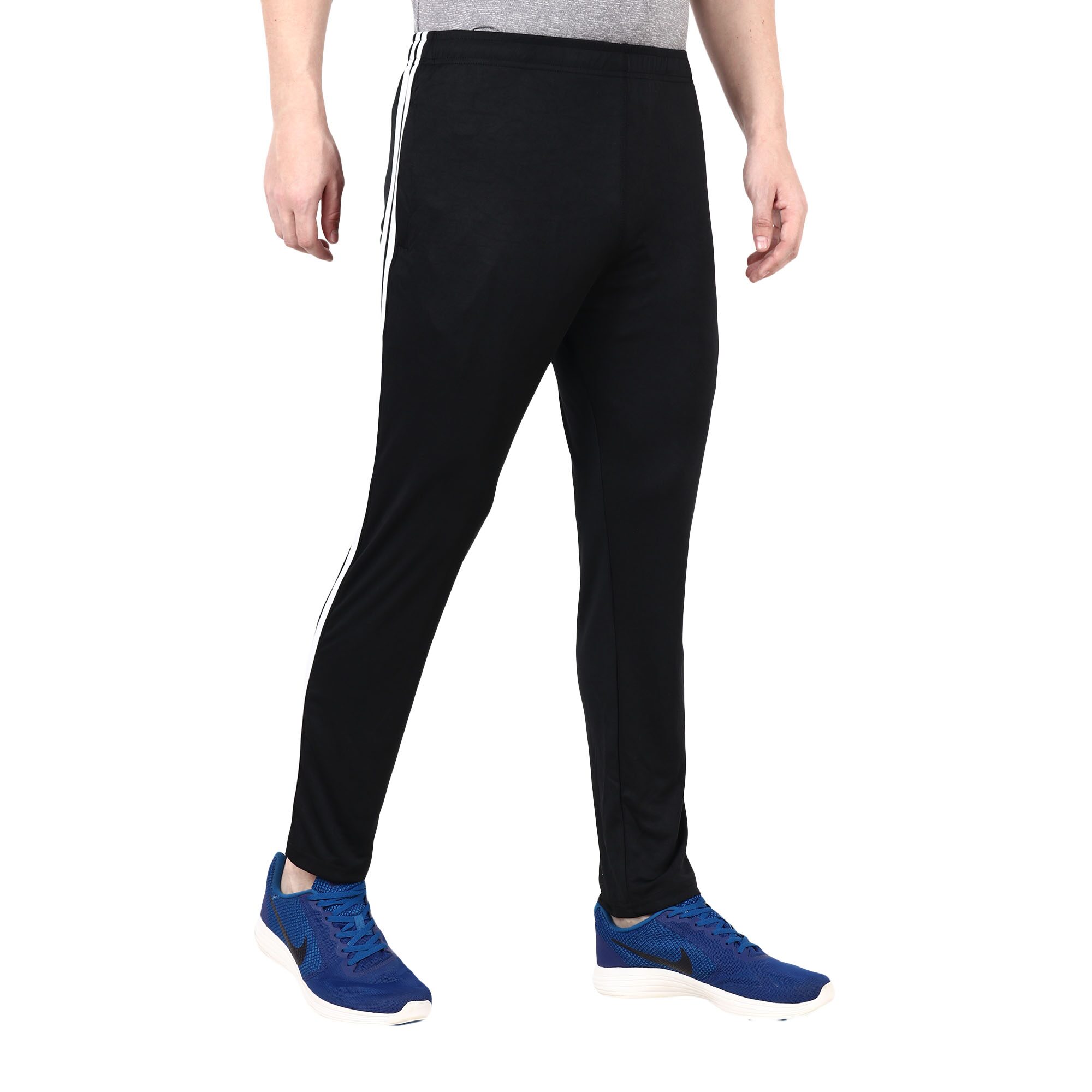 

Deuce Sports Men Black Solid Regular fit Track pants