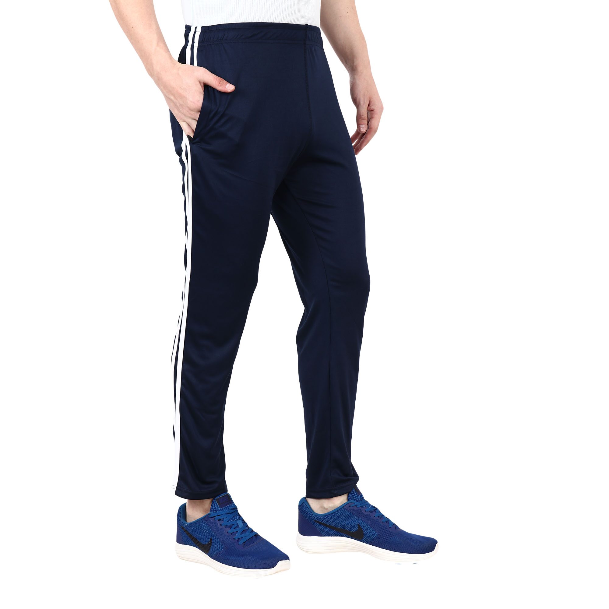 

Deuce Sports Men Blue Solid Regular fit Track pants
