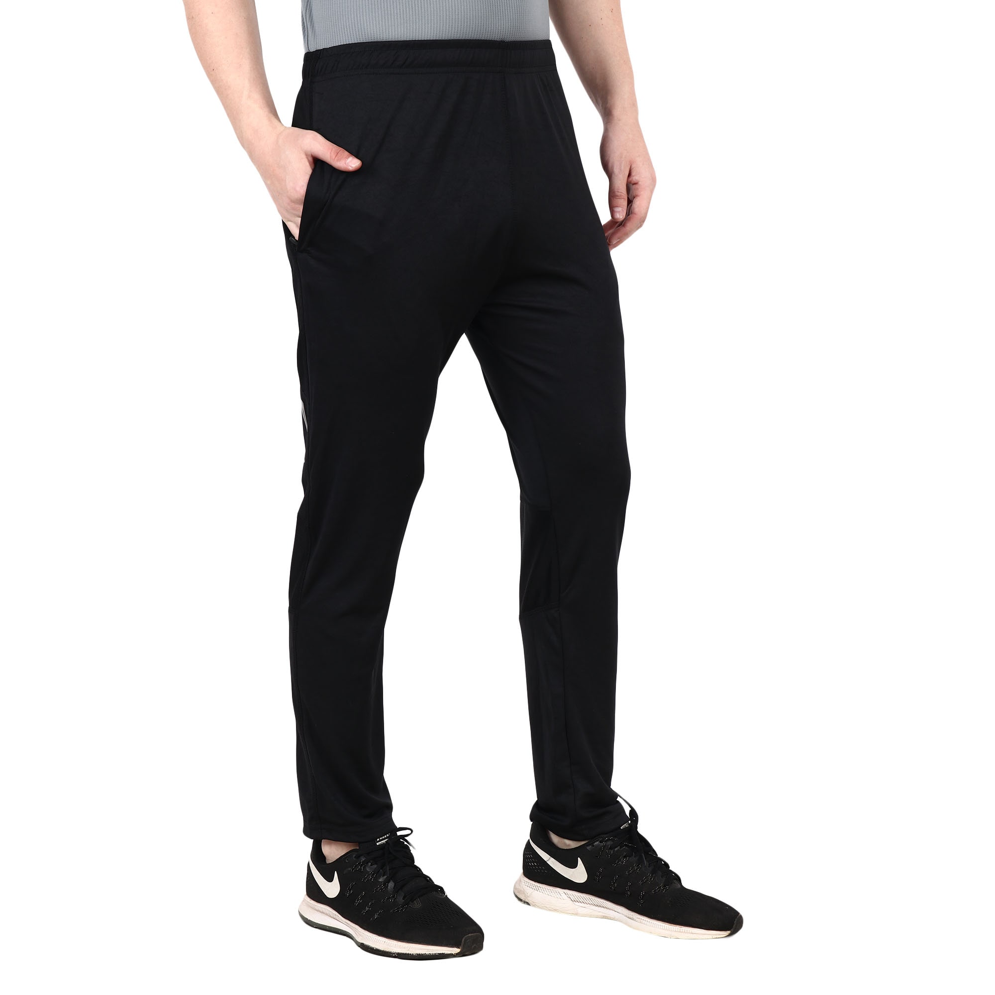 

Deuce Sports Men Black Solid Regular fit Track pants