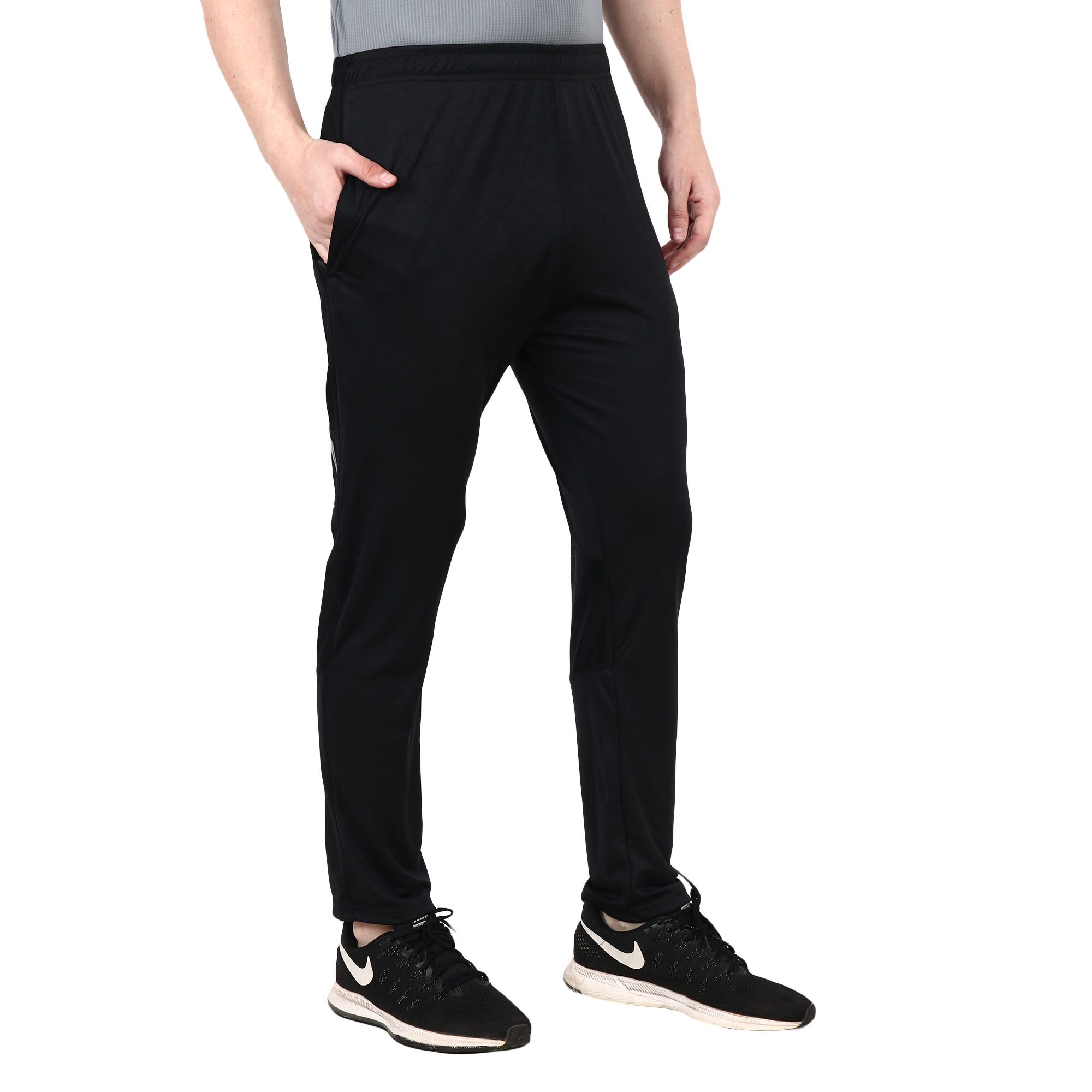 

Deuce Sports Men Black Solid Regular fit Track pants