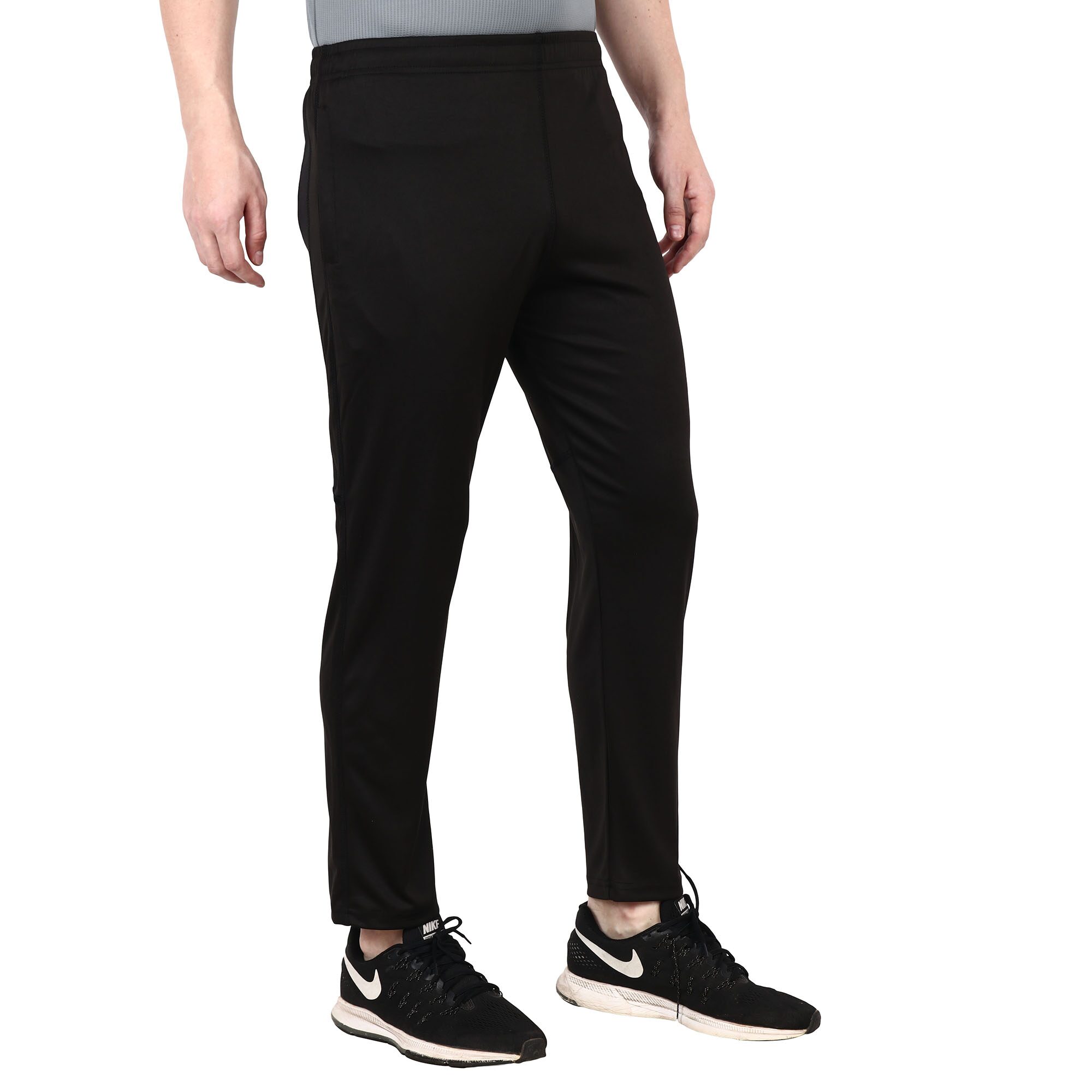 

Deuce Sports Men Black Solid Regular fit Track pants