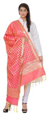 

Devam Women s Green Gold Color Featuring a Unique Pattern and Zari Taping Along