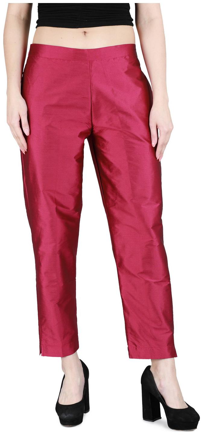 

Devs And Divas Women Cotton Solid Regular Pant (Pink)