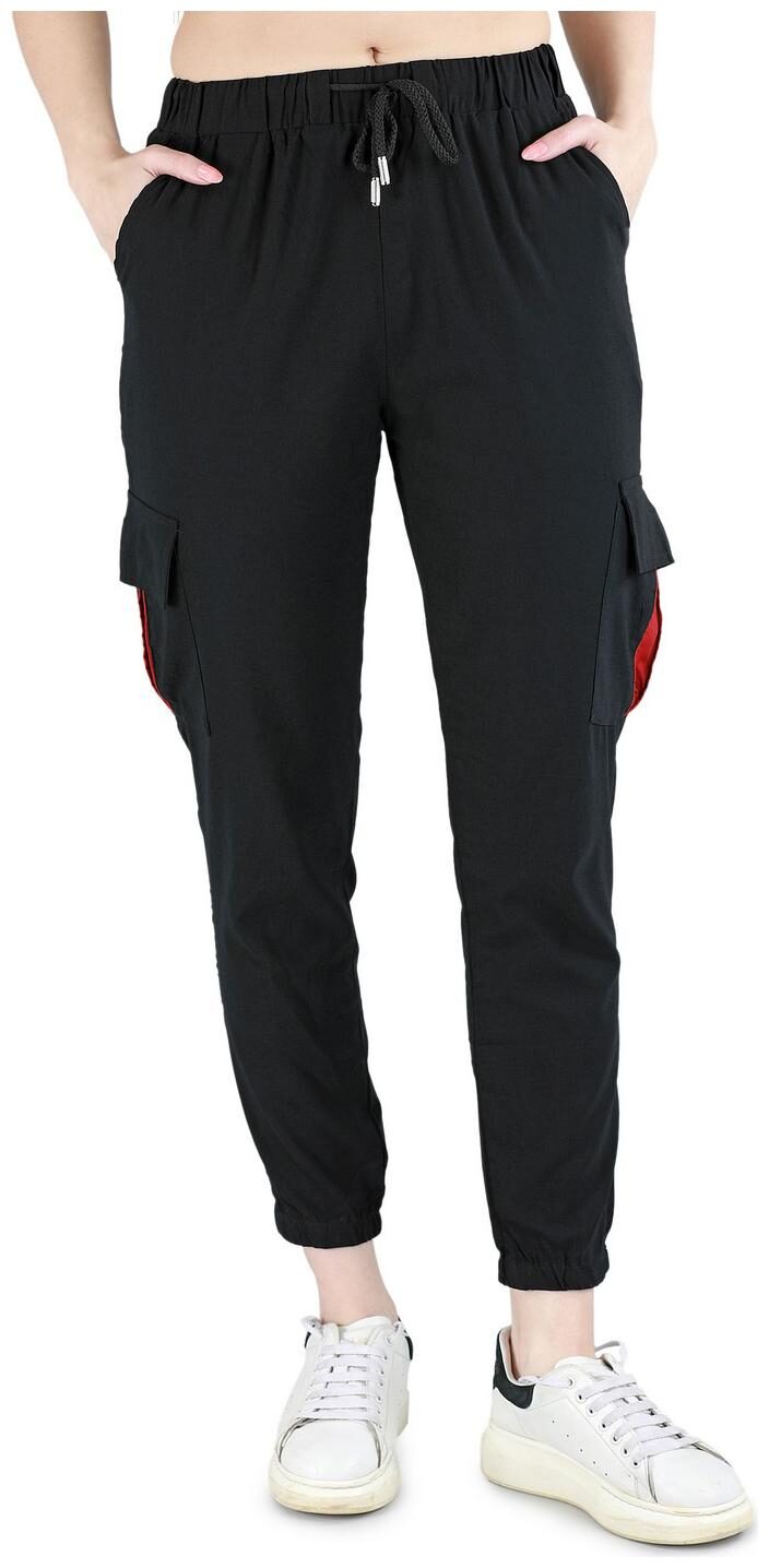 

DEVS AND DIVAS Women Black Slim fit Jogger