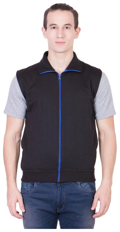 

DEWY Men Black High neck Sweatshirt