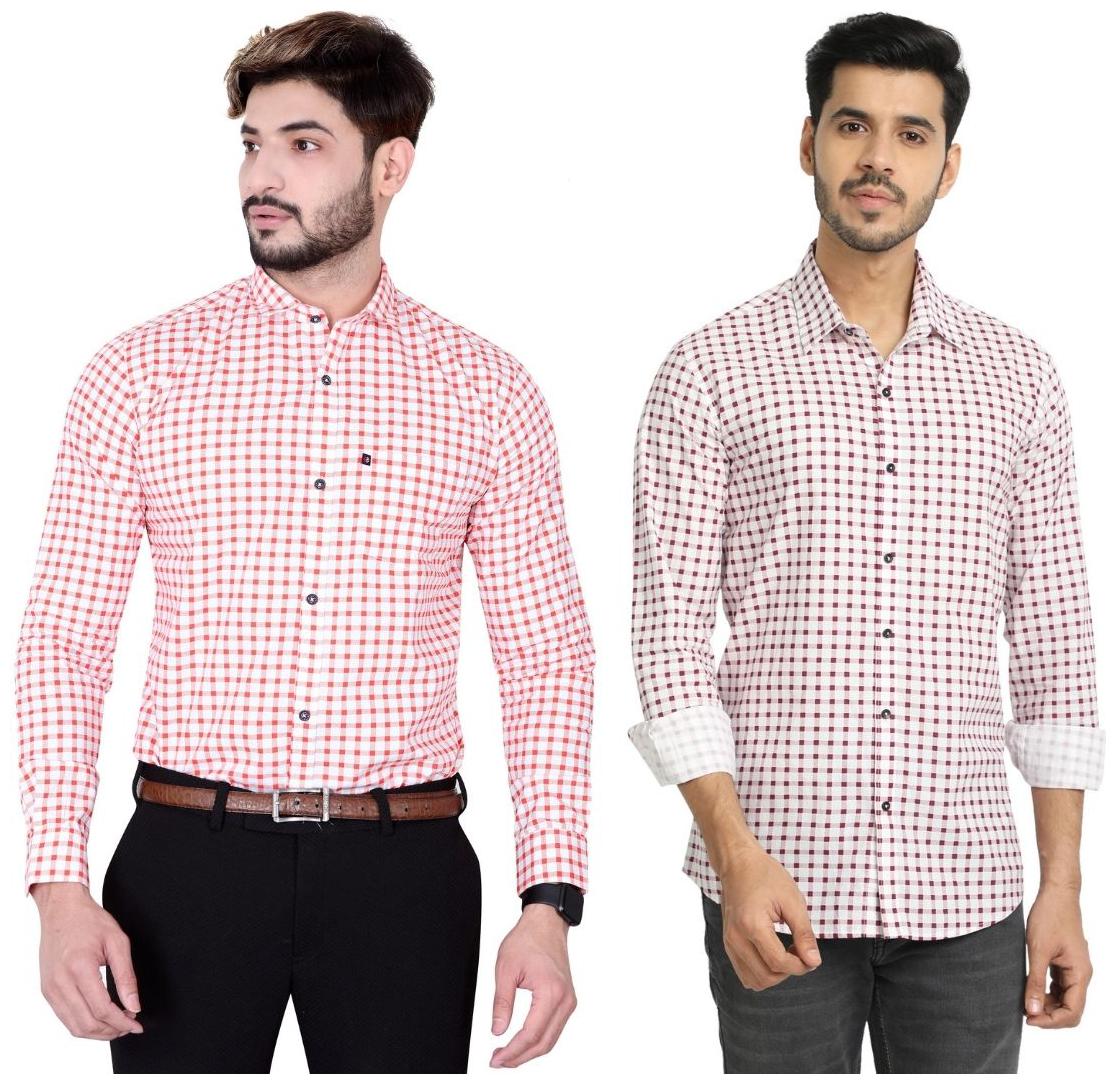 

DEZANO Men Multi Checked Regular Fit Casual Shirt