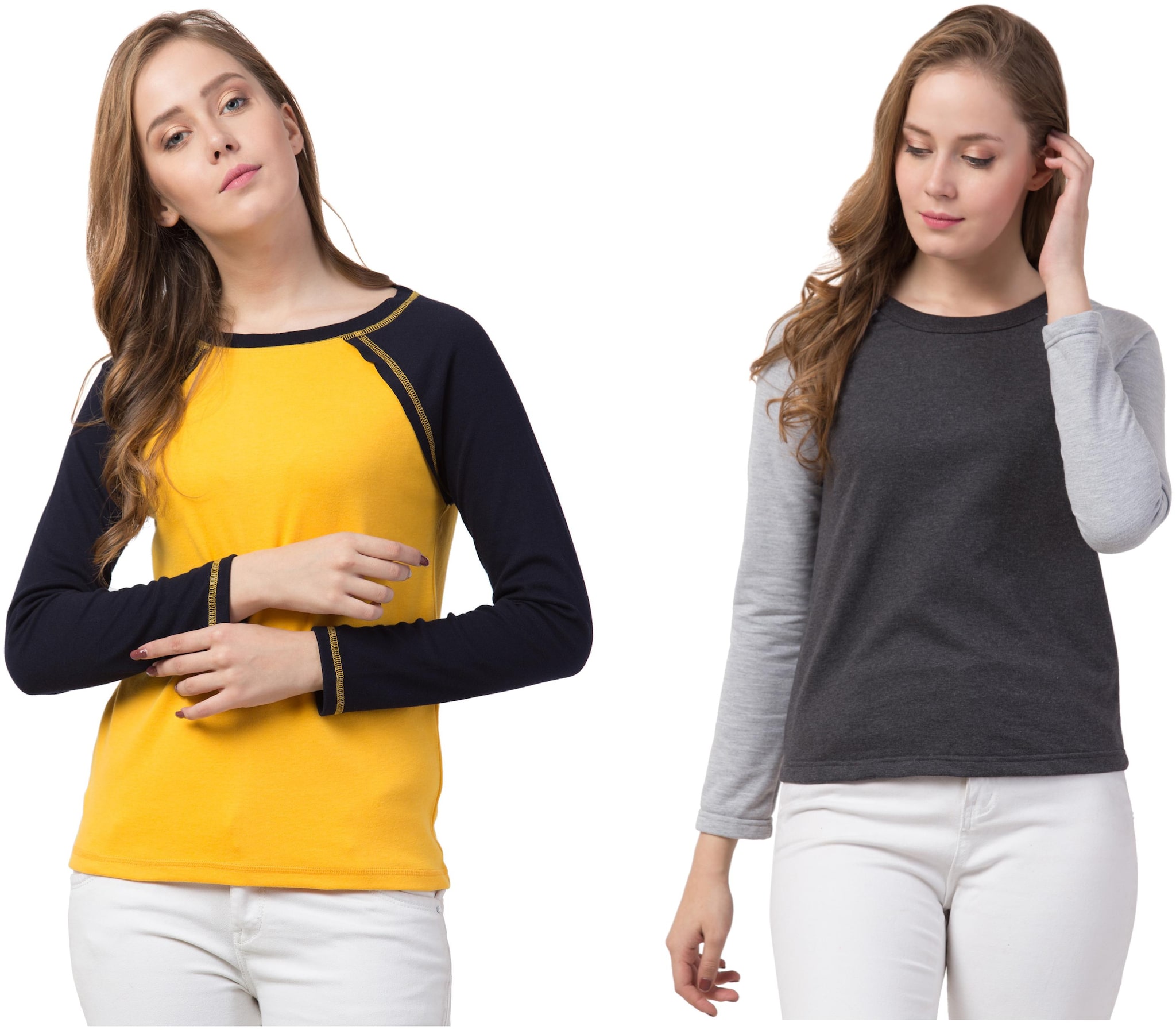 

Dibiya Women Multi Regular fit Round neck Cotton T shirt