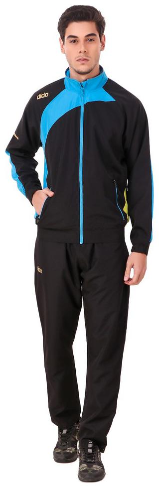 

Dida Men Black Solid Slim Fit Track Suit
