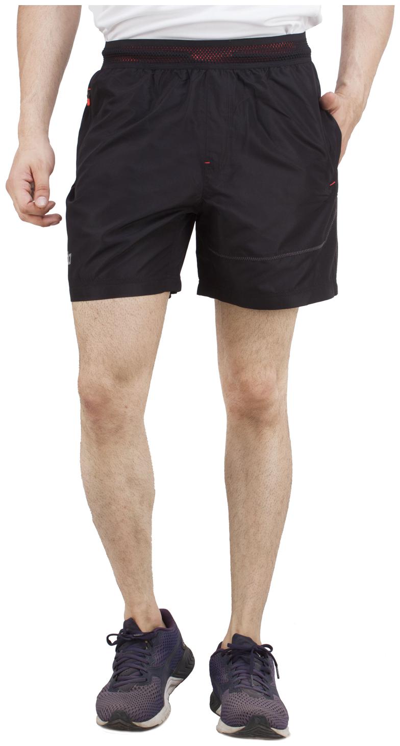 

Dida Men Polyester Solid Black Sports Shorts