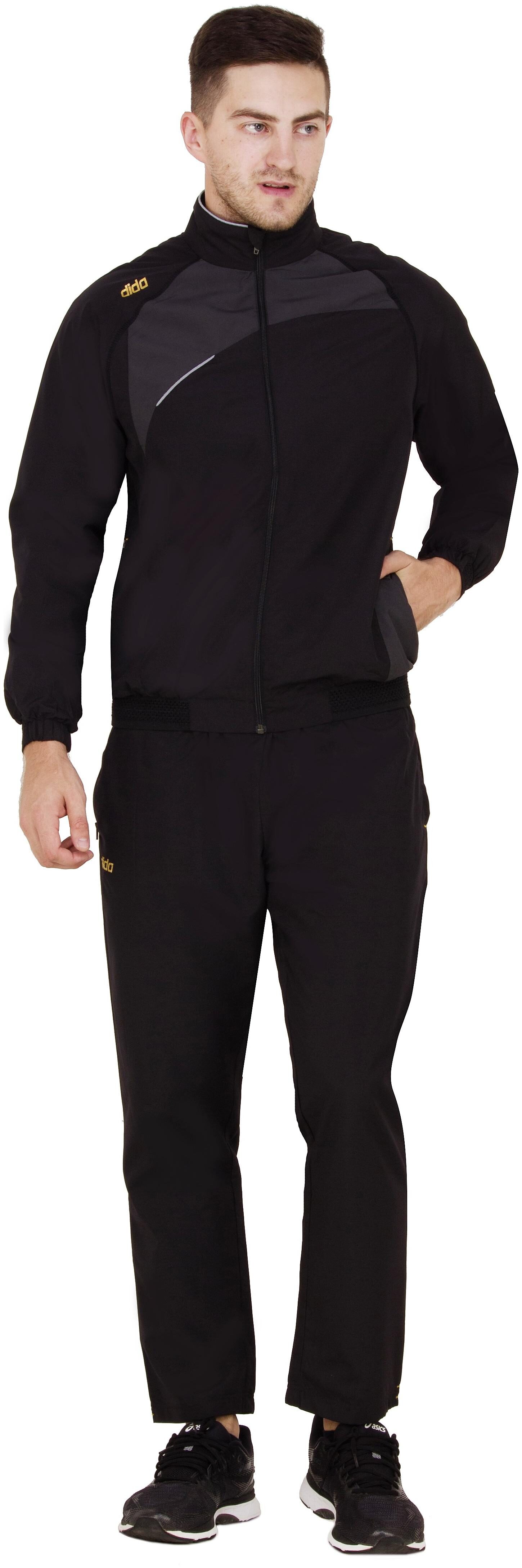 

Dida Men Black Solid Regular Fit Track Suit