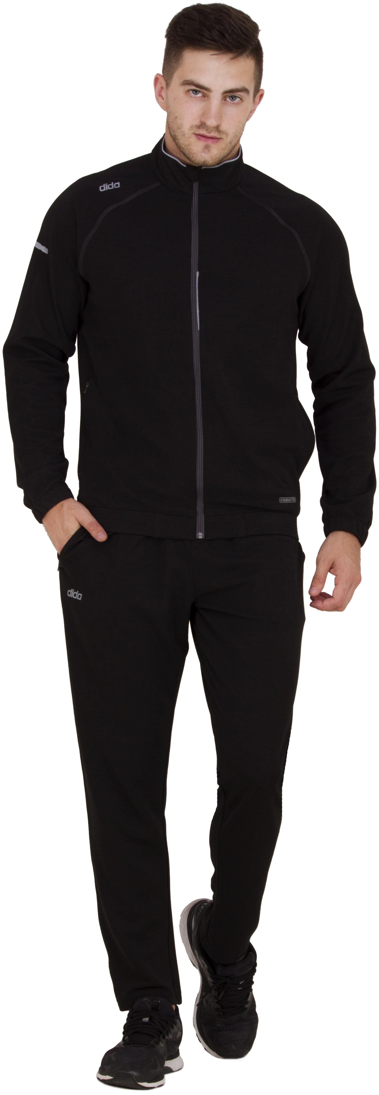 

Dida Men Black Solid Regular Fit Track Suit
