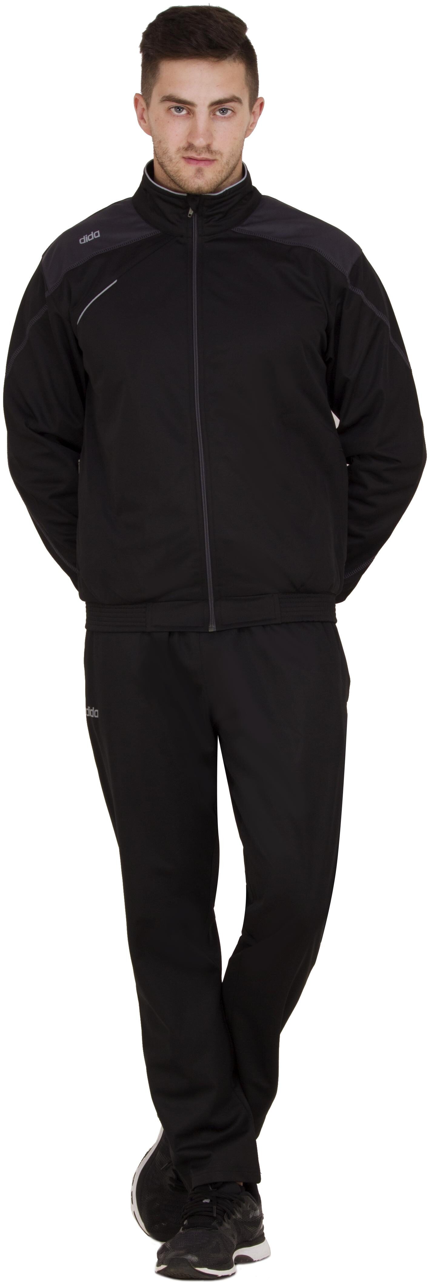 

Dida Men Black Solid Regular Fit Track Suit