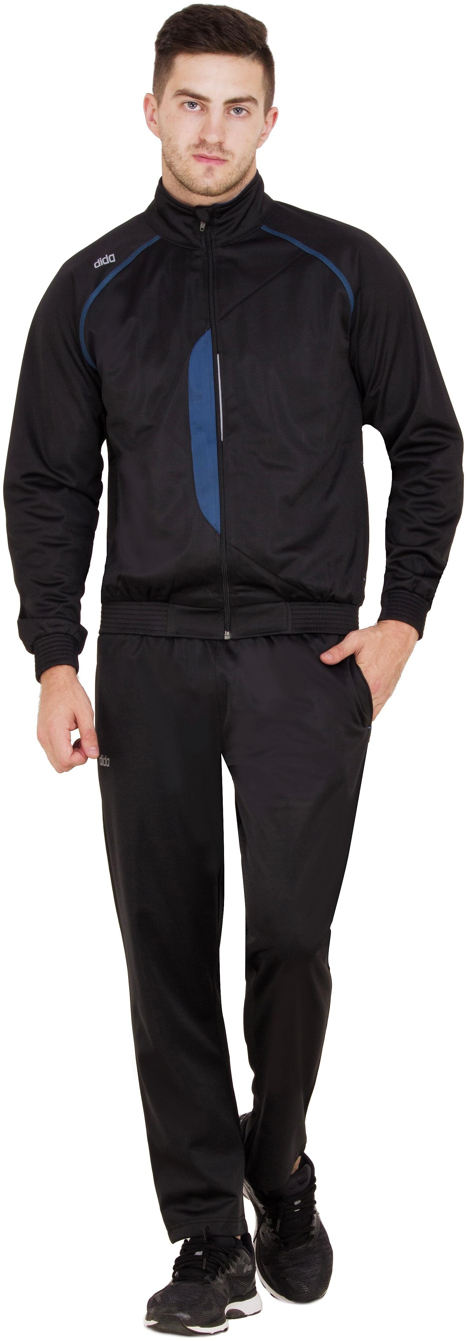 

Dida Men Black Solid Regular Fit Track Suit