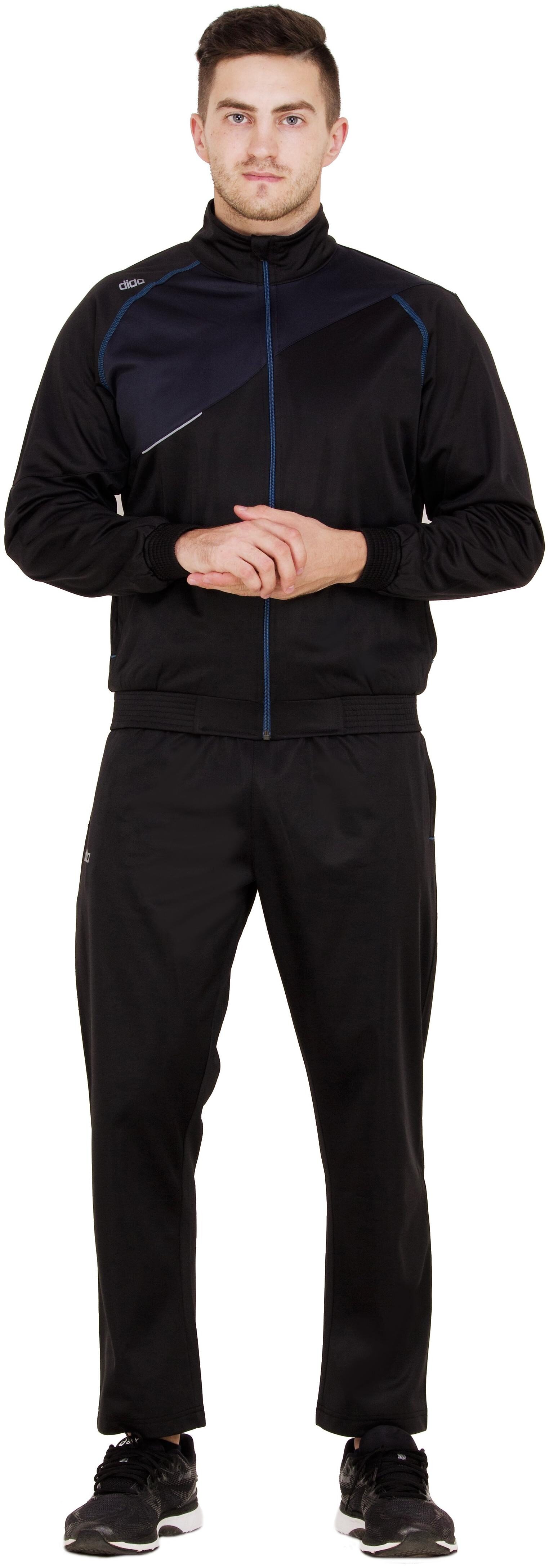 

Dida Men Black Solid Regular Fit Track Suit