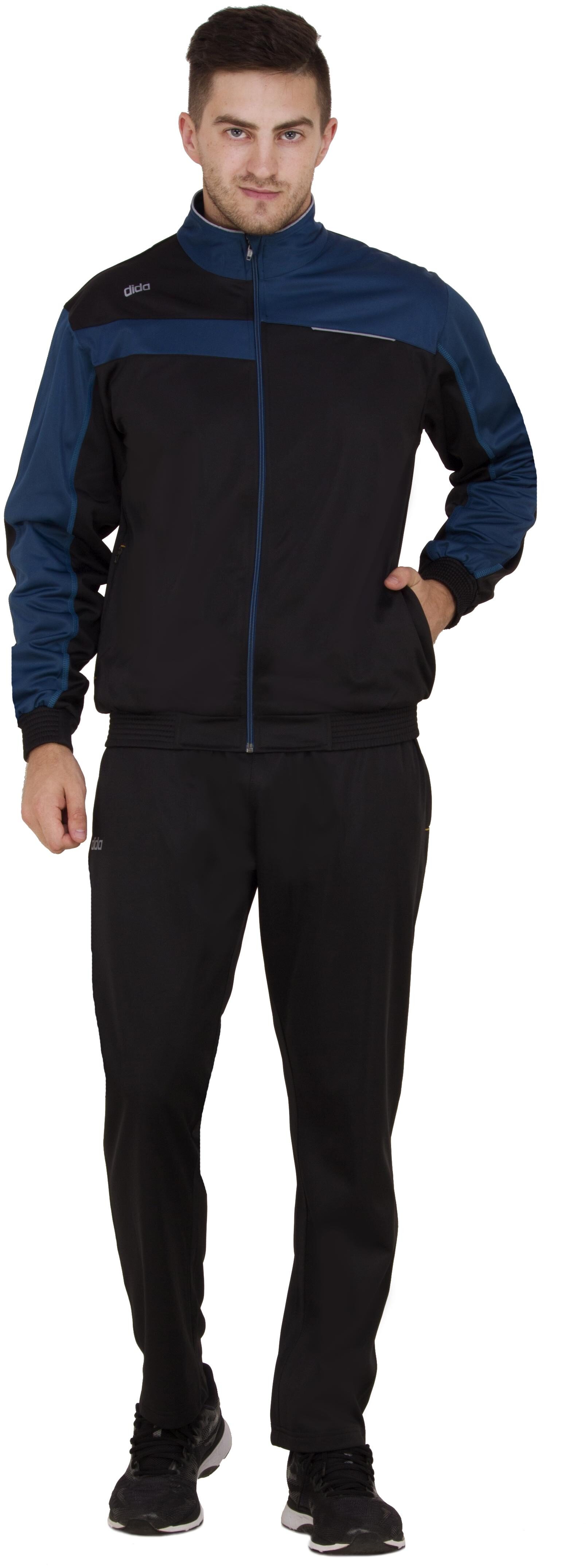 

Dida Men Black Solid Regular Fit Track Suit