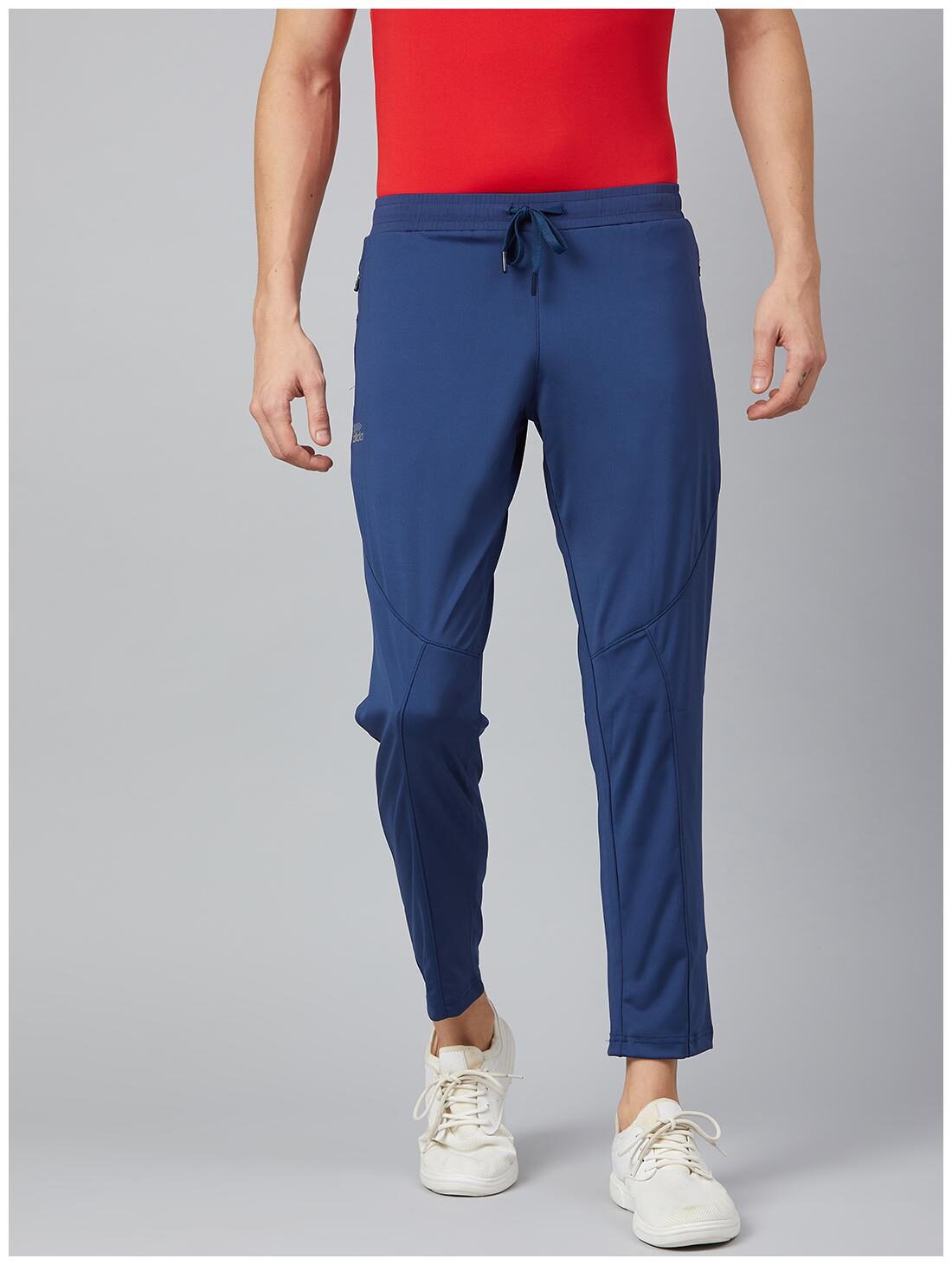 

Dida Men Navy blue Solid Slim fit Track pants
