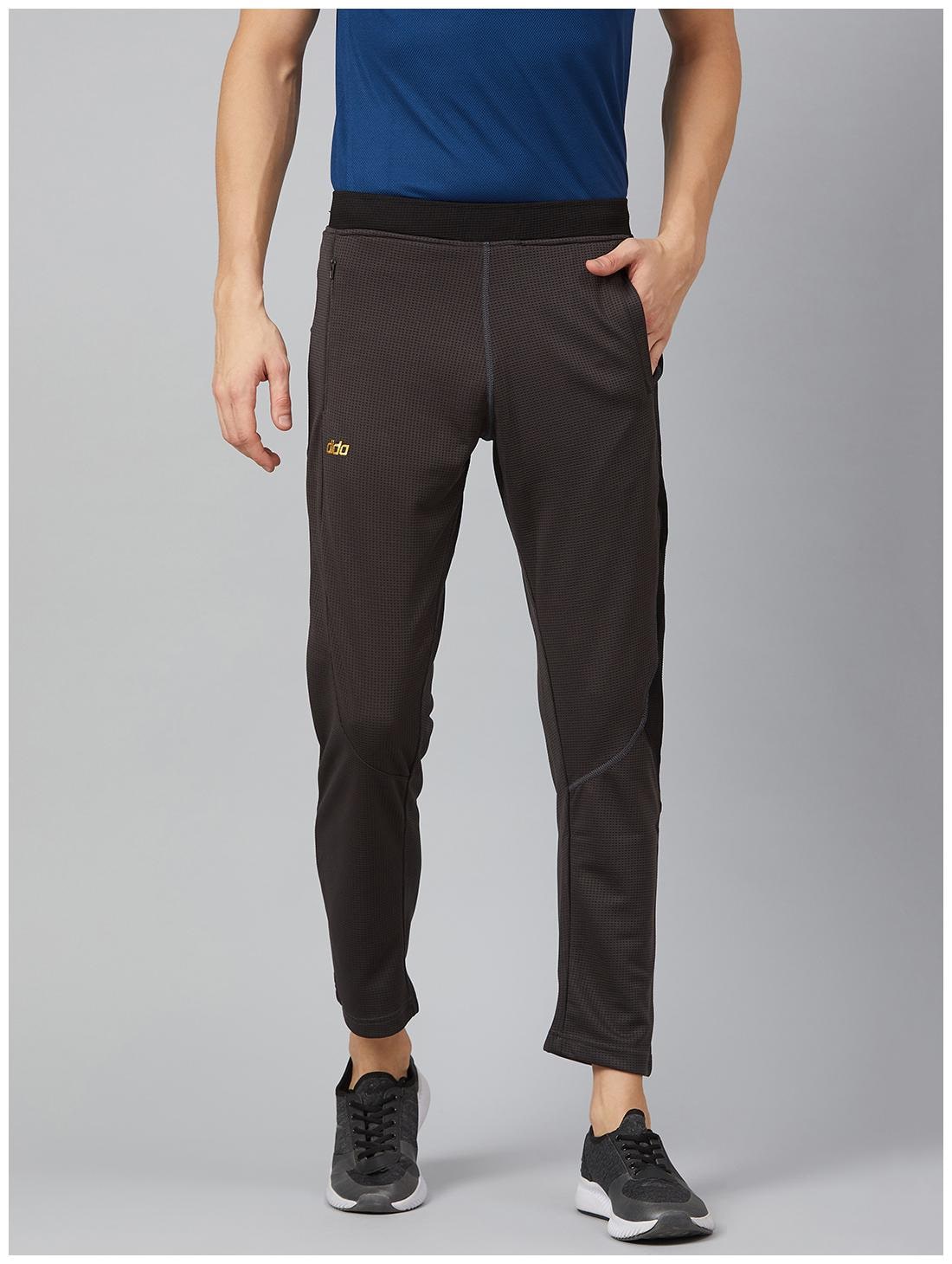

Dida Men Grey Solid Slim fit Track pants