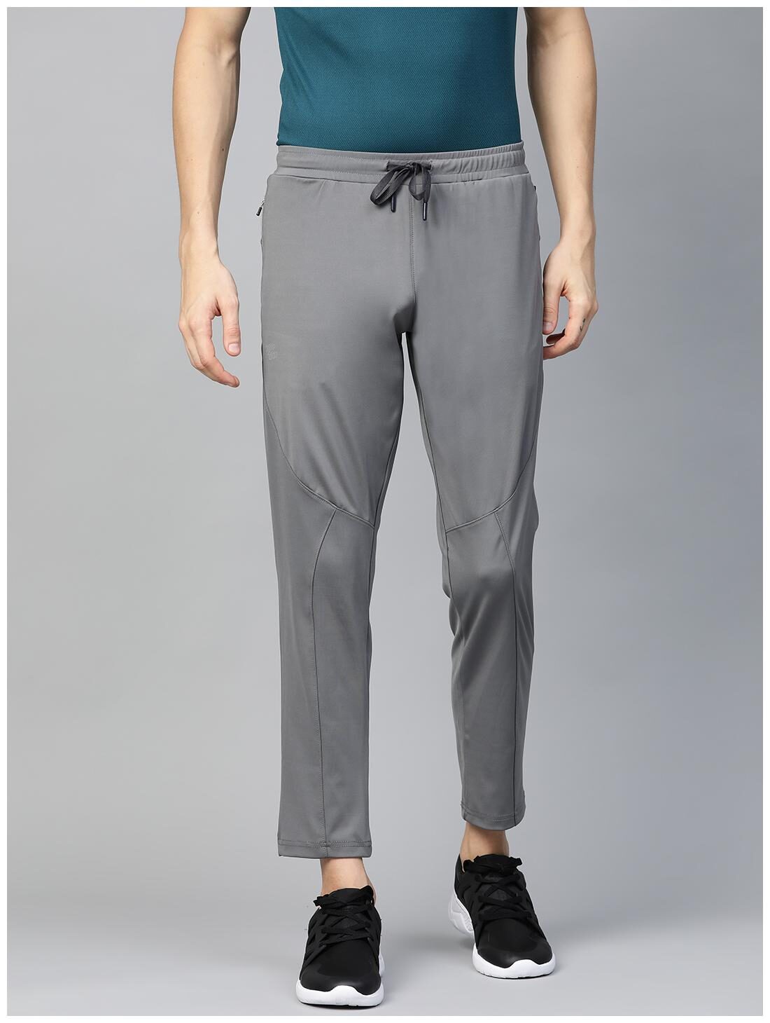 

Dida Men Grey Solid Slim fit Track pants