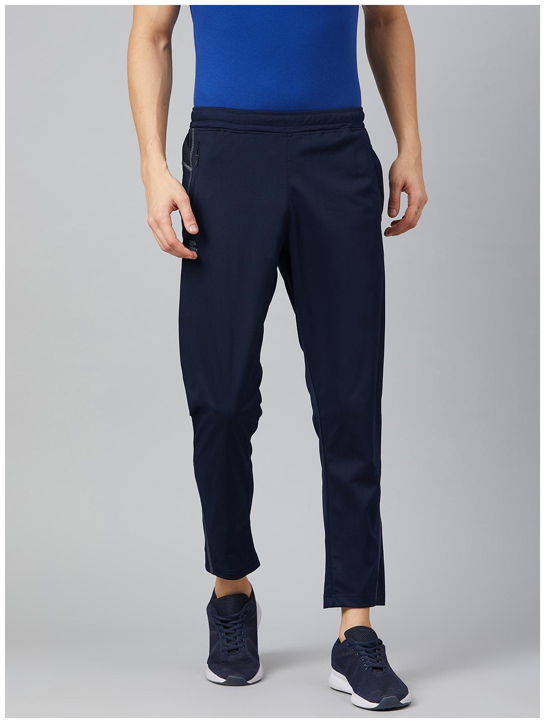 

Dida Men Navy blue Solid Slim fit Track pants