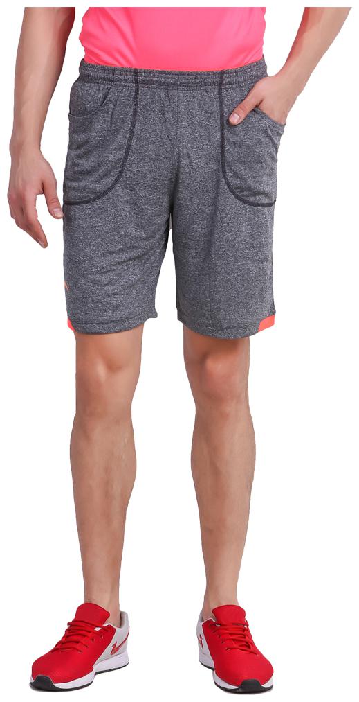

Dida Polyester Grey Solid Sports Shorts For Men