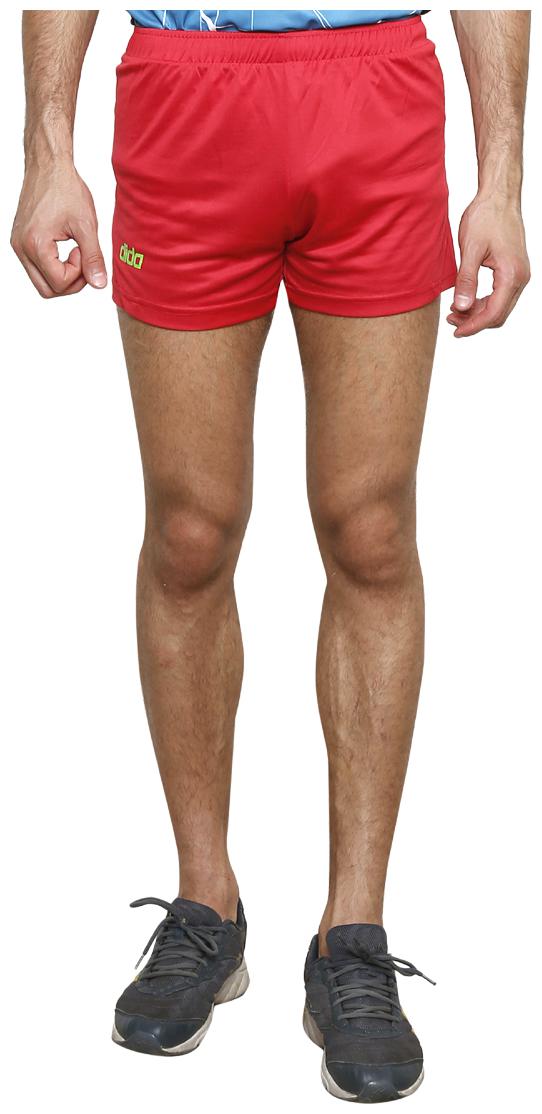 

Dida Polyester Red Solid Sports Shorts For Men