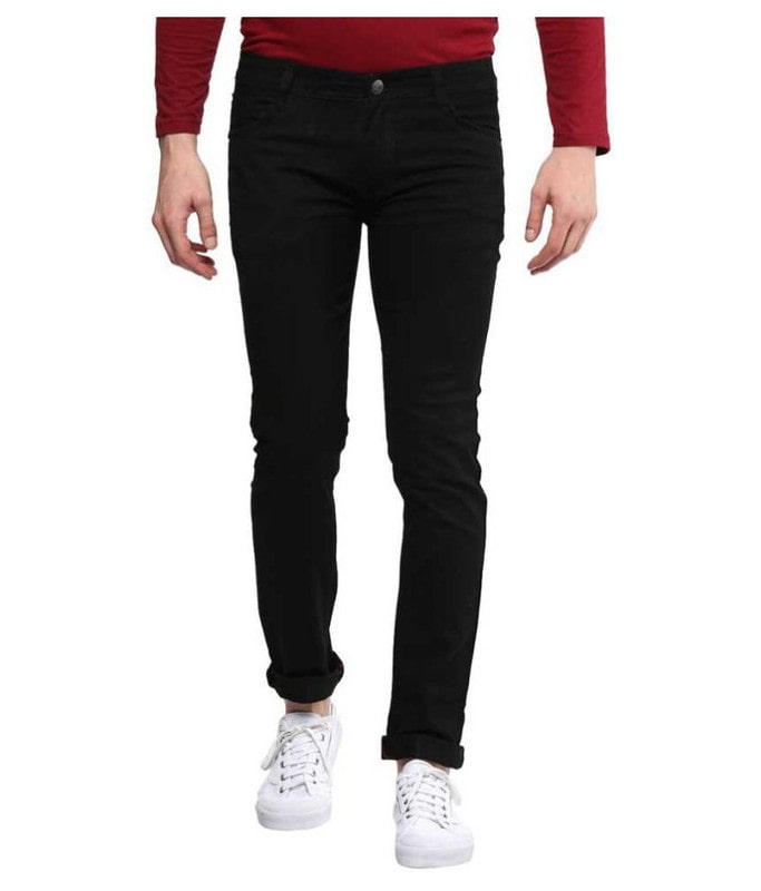 

DIDRISHA Men Black Slim Fit Jeans