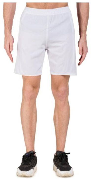 

Didrisha Men White Polyester Solid Sports Shorts