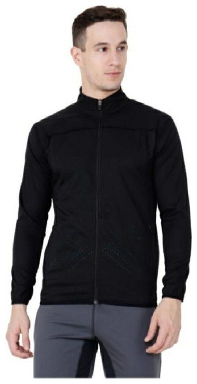 

DIDRISHA Men Black Solid Sports jacket